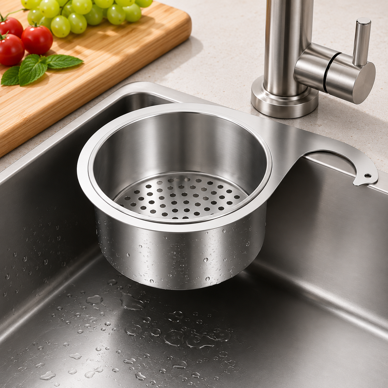 Stainless Steel Sink Strainer Basket